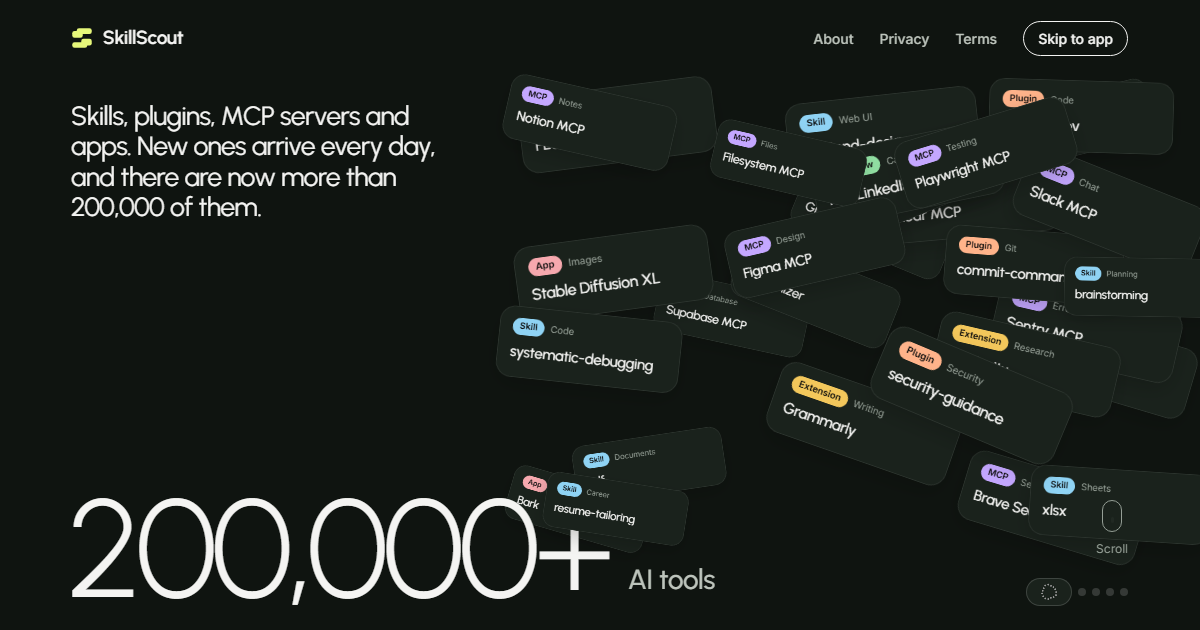 Show HN: SkillScout, ranking AI tools by how you work instead of popularity